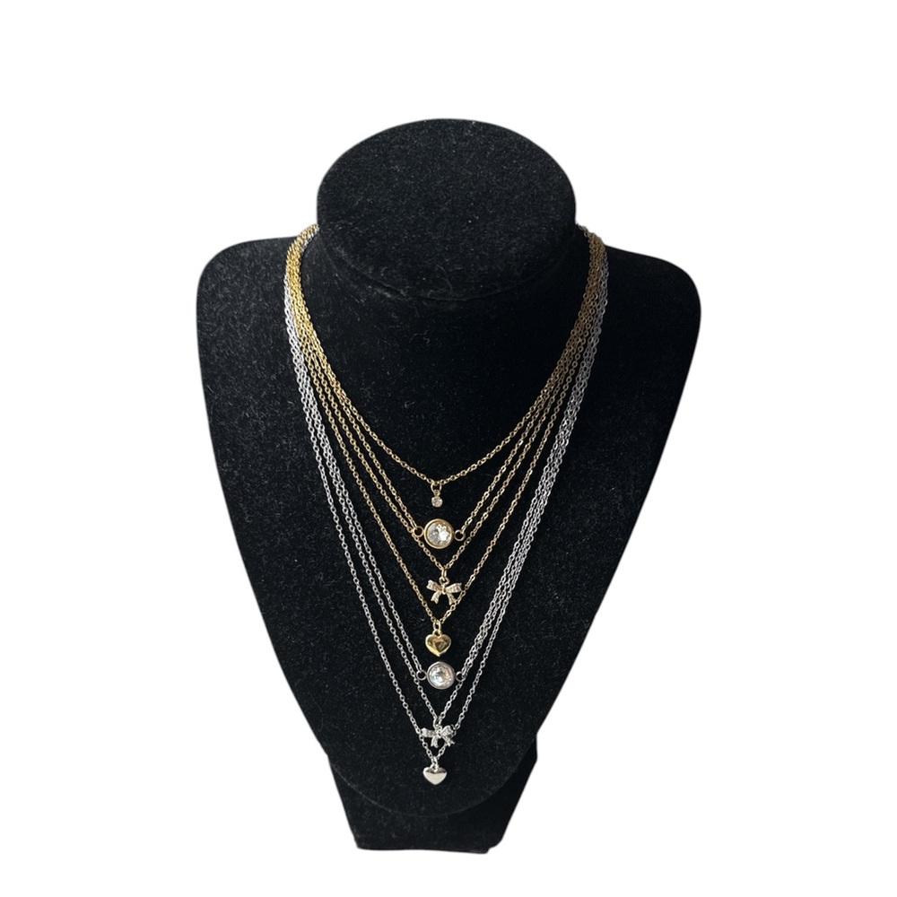 Handcrafted Crystal Pendant Necklace - 24K Gold Plated - Picture 2 of 2